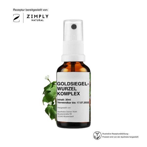Zimply Natural GOLDSIEGELWURZEL KOMPLEX - Pflanzbasierte Rezeptur 30 ml