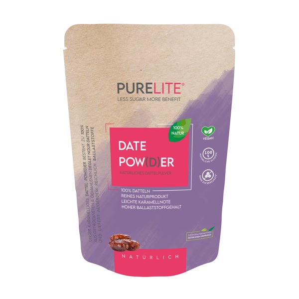 PURELITE Date Powder, vegan, 100 % Dattelpulver