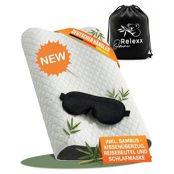 Ergonomisches Nackenkissen mit weichem Bambusbezug 1 St