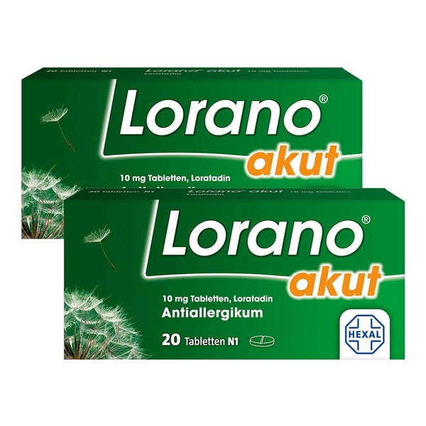 Lorano® akut Antiallergikum Doppelpack 2X20 St