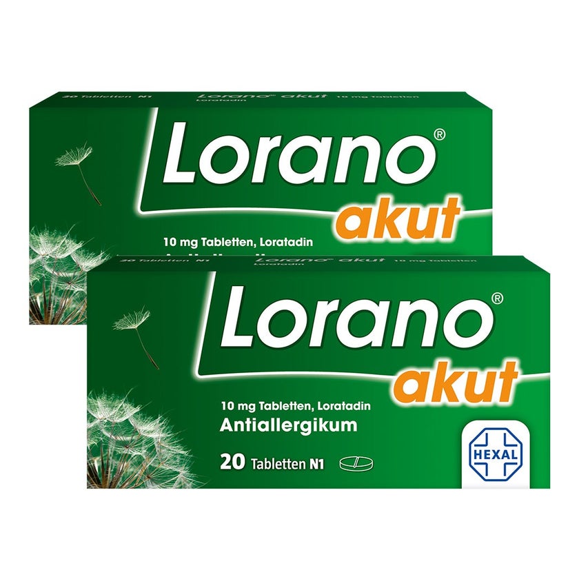 Lorano® akut Antiallergikum Doppelpack 2X20 St