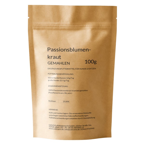 Yuki cares Passionsblume Pulver für Tiere 100 g