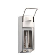 Medi-Inn Wandspender Aluminium, Kurzarmhebel, mit Verschlussblende, für 500 ml Euroflaschen 10 St