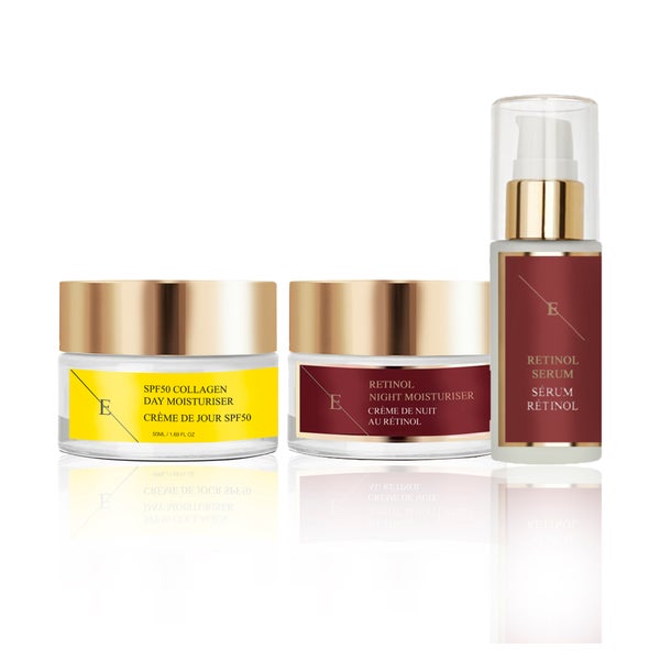 Retinol-Serum + Retinol-Nachtfeuchtigkeitscreme + Spf-Kollagen-Tagescreme Set 1 St