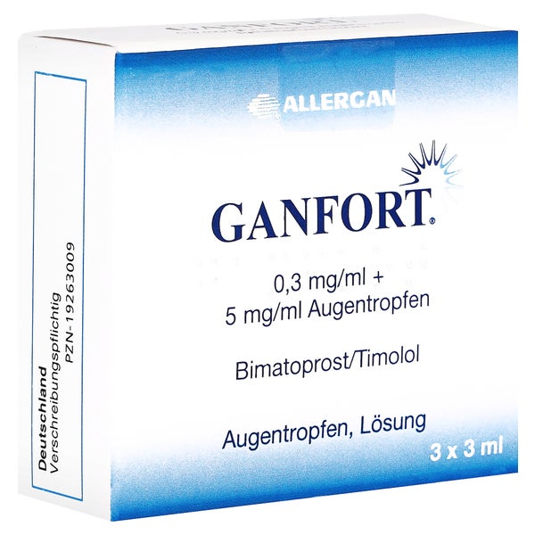 Ganfort 0,3 Mg/ml + 5 Mg/ml Augentropfen 3X3 ml