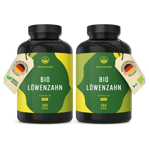 Bio Löwenzahn Kapseln Vegan - Made in Germany 720 St