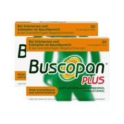 Produktabbildung: Buscopan® Plus Doppelpack 2X20 St