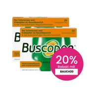 Produktabbildung: Buscopan Plus Doppelpack 2X20 St