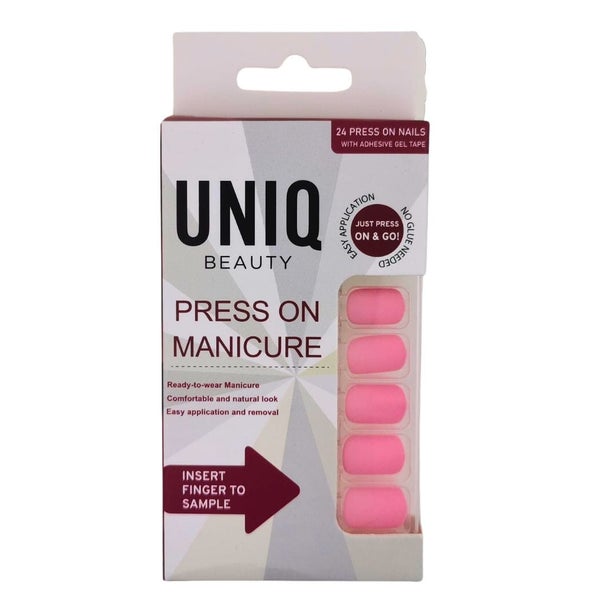UNIQ Press On Maniküre Kunstnägel - Bare Pink (24 Stück)