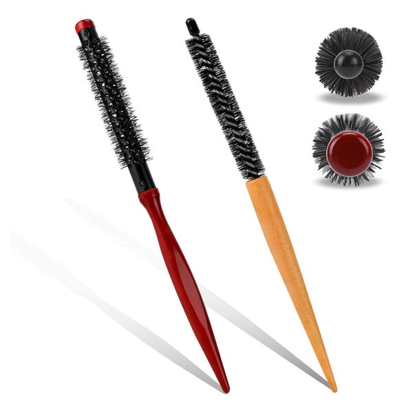 2er Set Professionelle Mini Rundhaarbürsten 26 cm für Locken 1 St