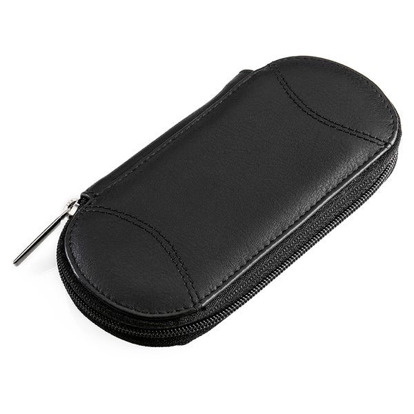 Etui "Tellus" echtes Leder schwarz leer 1 St