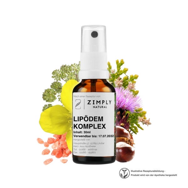 ZIMPLY NATURAL Lipödem Komplex - Pflanzenbasierte Rezeptur 30 ml