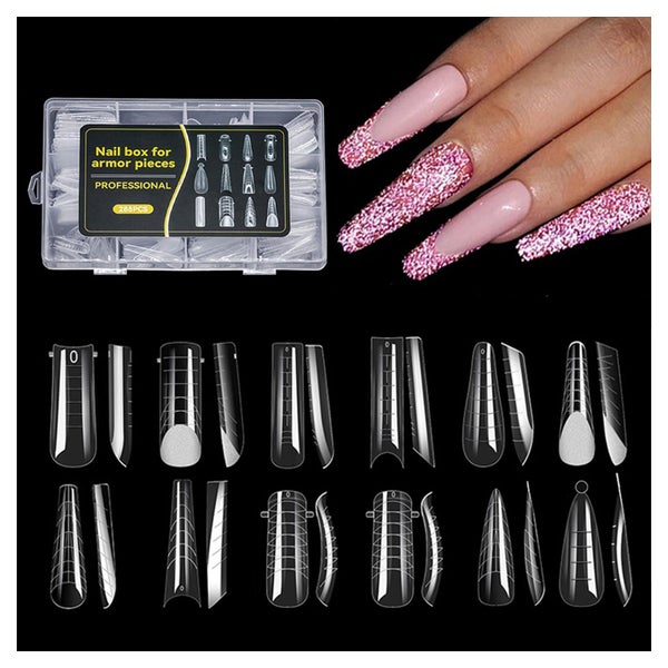 Nagelformen dual 288 Stück 12 Größen für Polygel 1 St