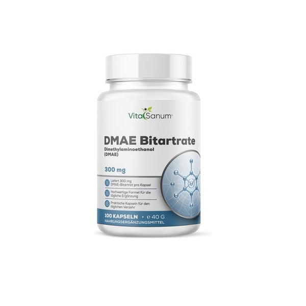 VitaSanum® DMAE Bitartrat – 1 Kapsel Tagesportion 40 g