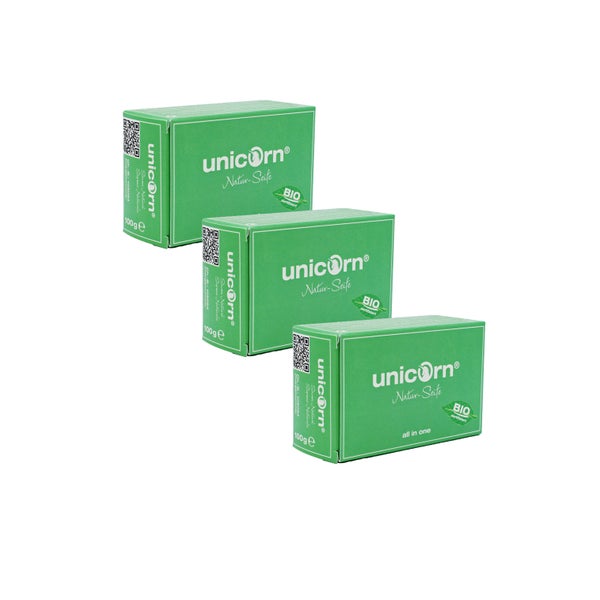 Unicorn all in one Naturseife Bio Zertifiziert mit Apfelduft 300 g