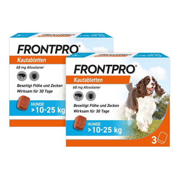 FRONTPRO HUND 68mg M >10-25 KG 2X3 St
