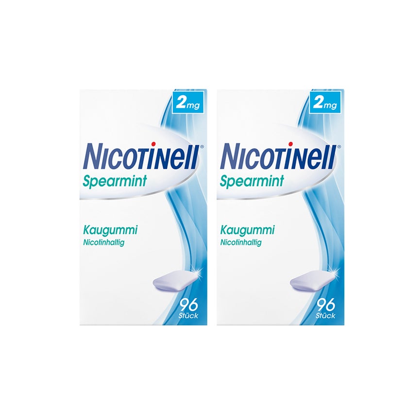 Nicotinell Kaugummi 2 mg Spear Mint 2X96 St