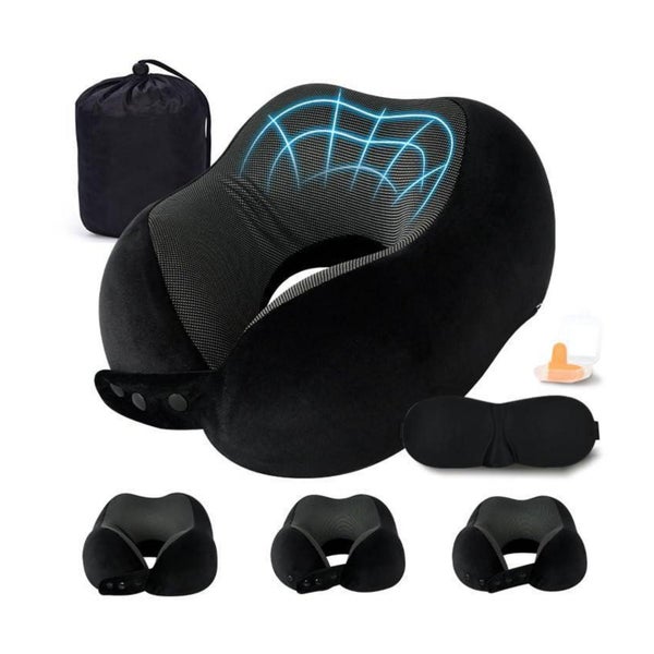 Reisekissen Nackenkissen Memory Foam waschbar verstellbar Fl 1 St