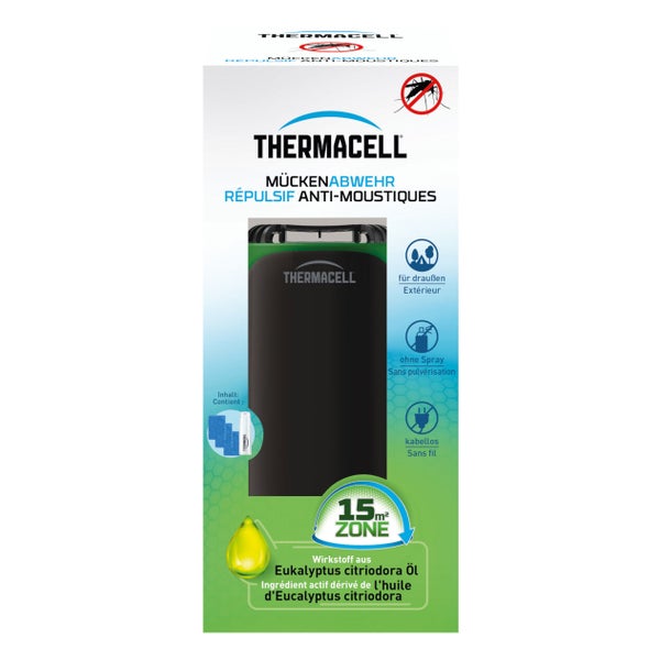 Thermacell Mückenabwehr Protect, schwarz-grün - Mückenschutz Standgerät 1 St