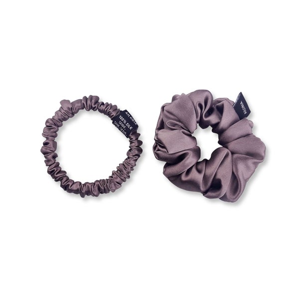 DOUX Set Scrunchies S und M aus Seide 2 St