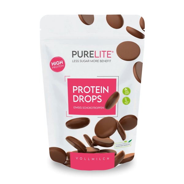 PURELITE Protein Drops Vollmilch - zuckerreduzierte Schoko
