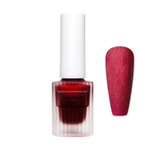 Nagellack Rot Matt Pearl Glitter Ungiftig Rot Glitter 1 ml ( 1 St