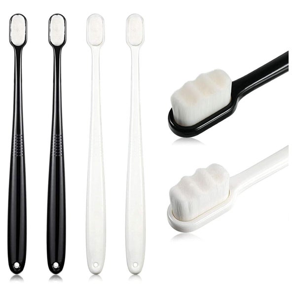 4 Stücke Soft Micro Nano Manual Zahnbürste Extra Weiche Bors 1 St