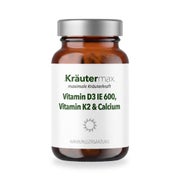 Kräutermax Vitamin D3 600 IE K2 Calcium Kapseln 60 St