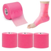 OK TAPE Prewrap Tape, 4 Rollen Leichtschaum Unterlage für Sport, 7cm x 27m, Rosa