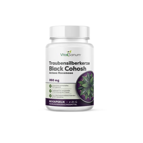 VitaSanum® -Traubensilberkerze (Black Cohosh) 350 mg 60 Kapseln 60 St