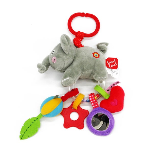 Label-Label Greifling / Baby Rassel / Greifring Elefant 1 St