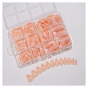 Künstliche Fingernägel 240 PCS 12 Größen Nagelkleber Almond 1 St