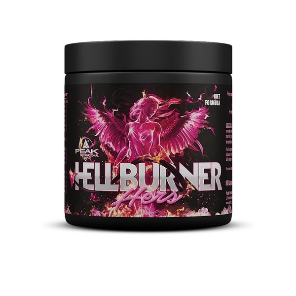 PEAK Hellburner Hers - 90 Kapseln I 30 Portionen I Diätunterstützer zur Fettverbrennung I Lady-Edition I mit Pflanzenextrakte, Koffein, Grüntee Extrakt u.v.m. I vegan 86 g