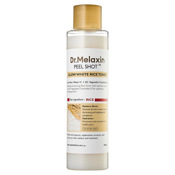 Dr. Melaxin Peel Shot Glow White Rice Gesichtswasser 200 ml