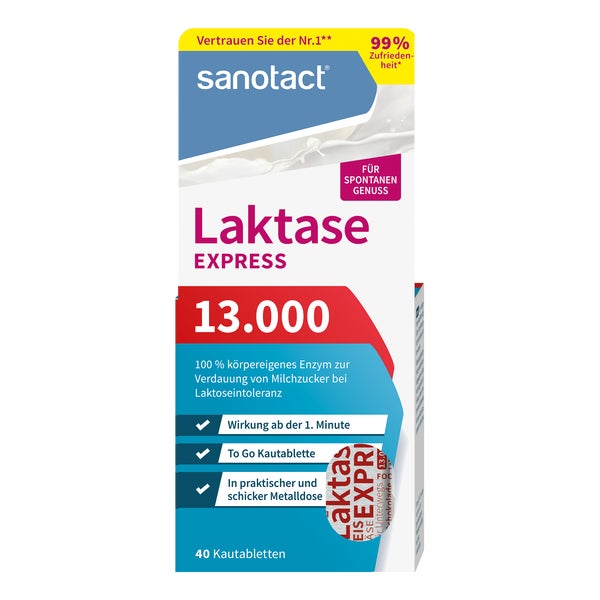 sanotact Express Laktase 13.000 FCC Tabletten 40 St