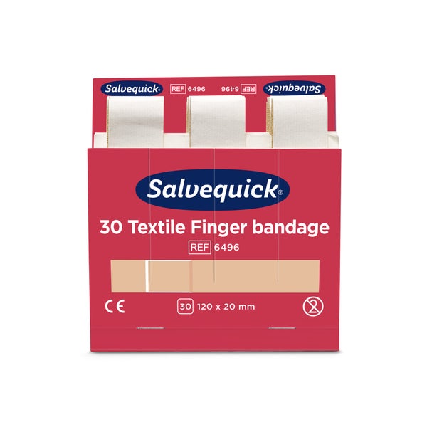Cederroth Salvequick Textilpflaster, extra lang - 1 Box = 6 x 30 Stück