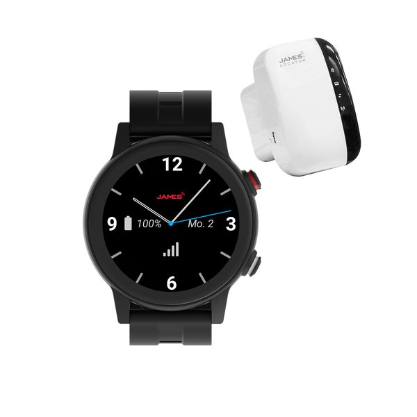 James R9 Seniorenuhr Gesundheitsuhr Fitnessuhr Notrufuhr mit SOS Knopf 1 St