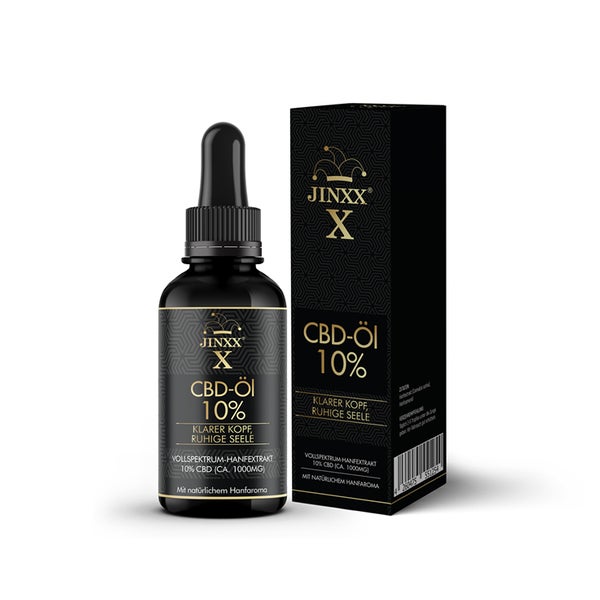 Jinxx® X - CBD-Öl 10 % – Klarer Kopf, ruhige Seele 10 ml