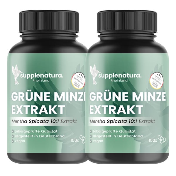supplenatura® Grüne Minze Extrakt Kapseln 150 Stück 400 mg 300 St