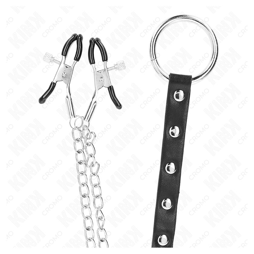 Kink - Metall-Penisring mit Kette + Brustklammern 1 St gnstig kaufen |  medpex