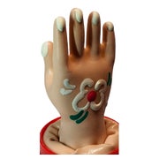 Scherzkondom «Hand» – Leuchtende Fingernägel, handbemalt (1 Stück) 1 St