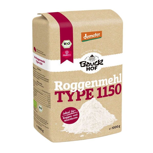 Bauck Mühle Roggenmehl Type 1150 demeter Bio 1000 g