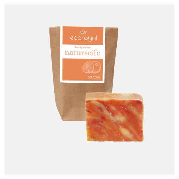 Orange - handgesiedete Naturseife