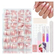Press On Nägel 360 Stück Ombre Rosa Gradient Ballerina 1 ml 1 St