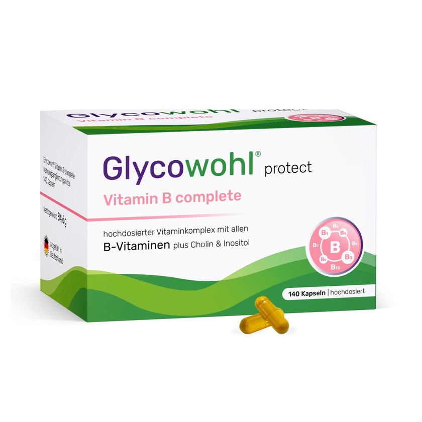 GLYCOWOHL® Vitamin B Komplex complete hochdosiert vegan 140 St