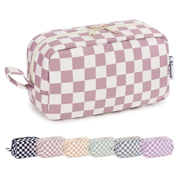 Kulturtasche Damen Kosmetiktasche Makeuptasche Z-altrosa Sch 1 St