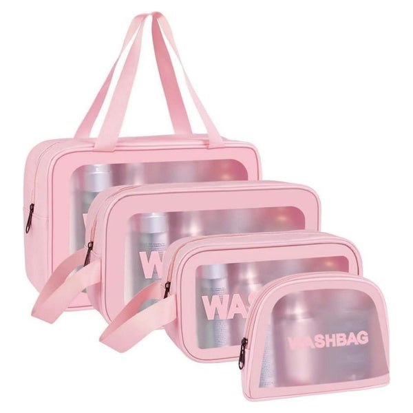Aucuu Transparente Kosmetiktasche Organizer Reißverschluss M 1 St
