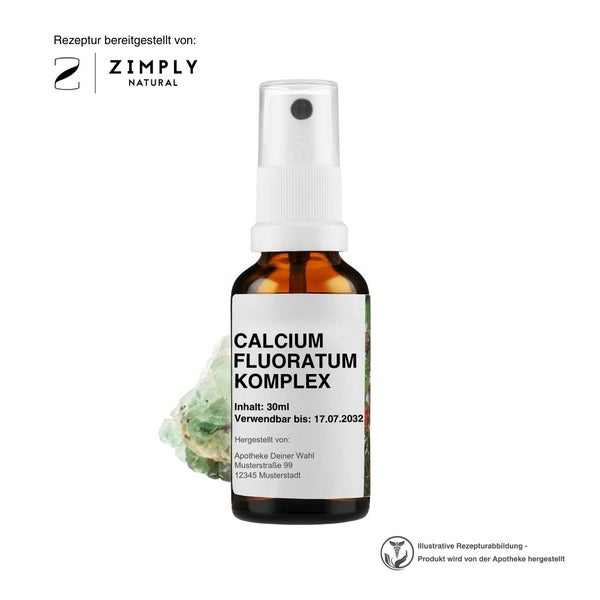 Zimply Natural CALCIUM FLUORATUM KOMPLEX - Pflanzbasierte Rezeptur 30 ml