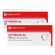 Produktabbildung: CETIRIZIN AL 10 mg Filmtabletten Doppelpack 2X100 St
