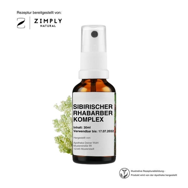 ZIMPLY NATURAL SIBIRISCHER RHABARBER KOMPLEX Fläschchen ml